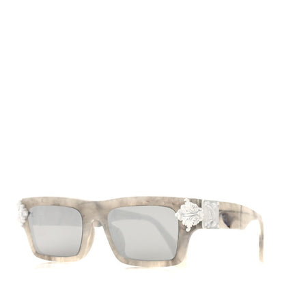 Louis Vuitton Acetate Montgomery Millionaire Marble Sunglasses
