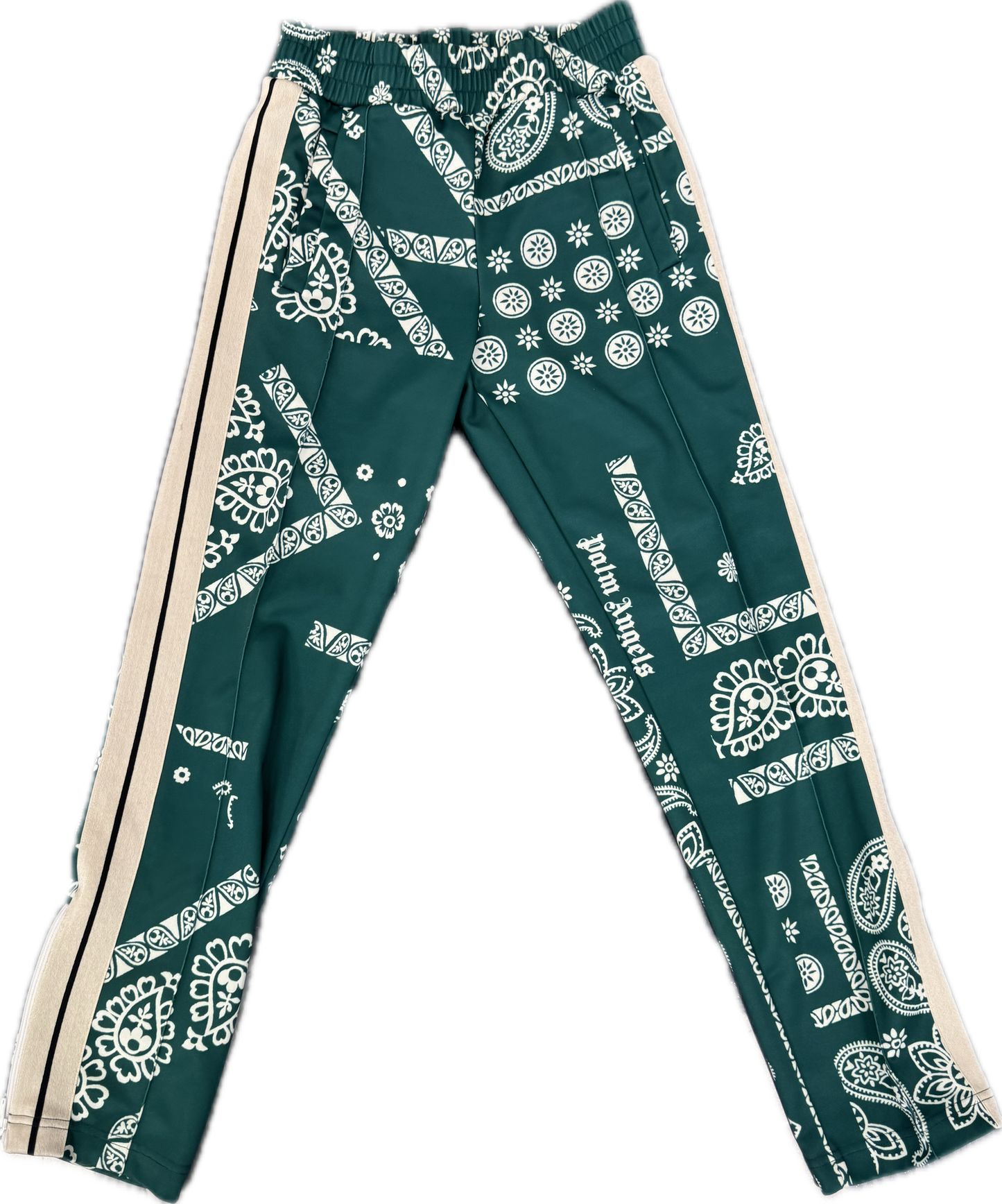 Palm Angel Green Bandana track pants