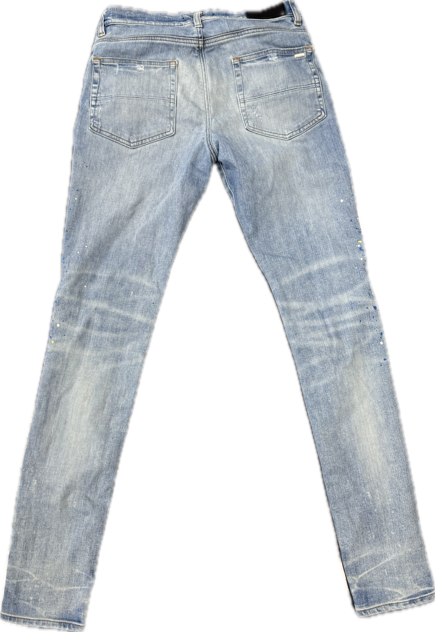 AMIRI BEADED PAINT DENIM