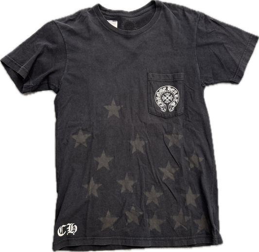 Chrome hearts star tee black