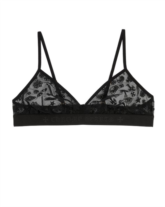 Chrome Hearts Triangle Lace Bra