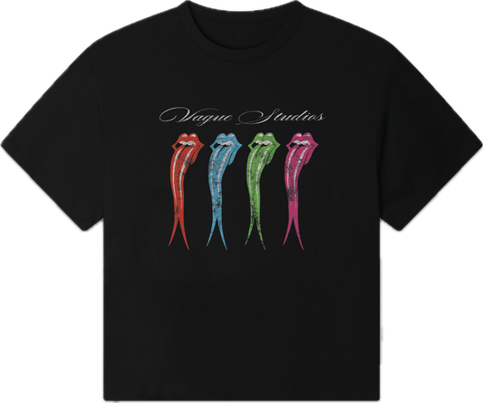 Vague Rolling T-Shirt Black