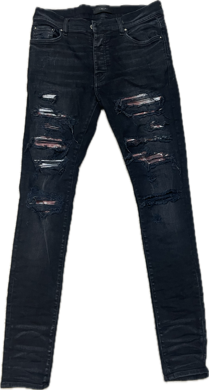 Amiri MX1 Black Tie Dye Denim