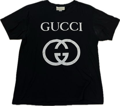 Gucci Interlocking GG Black Tee