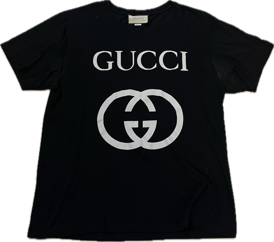 Gucci Interlocking GG Black Tee