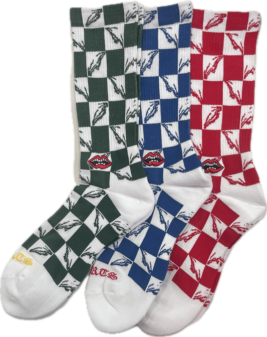Chrome Hearts x Matty Boy Checkered Socks