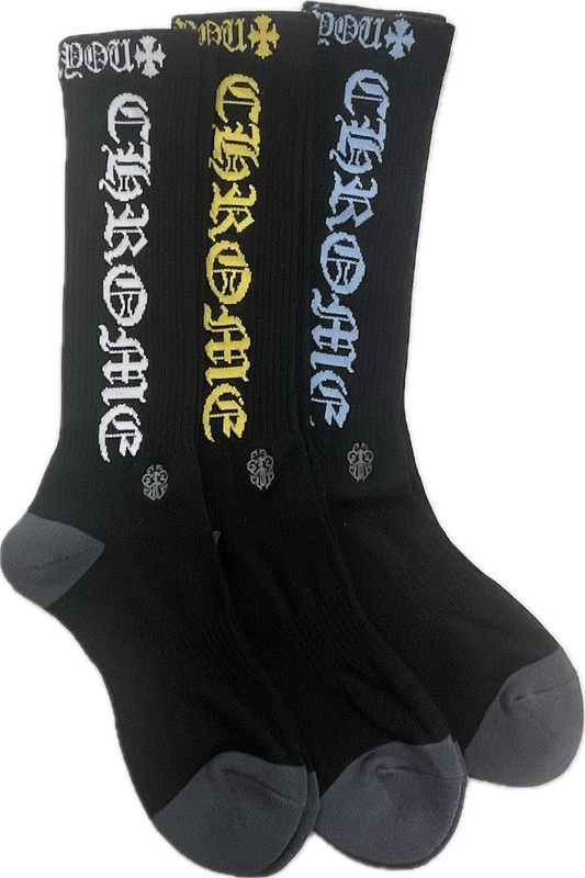 Chrome Hearts Script Socks