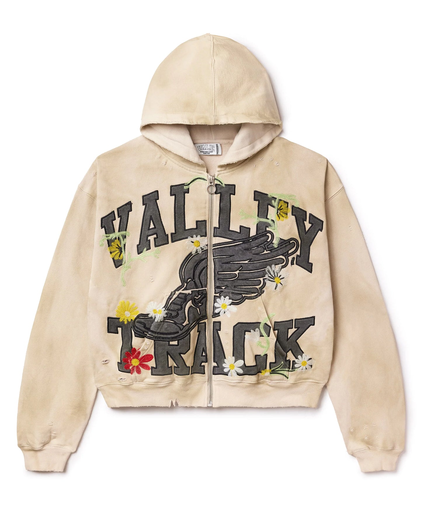 Vale Bone Garden Zip Up Hoodie