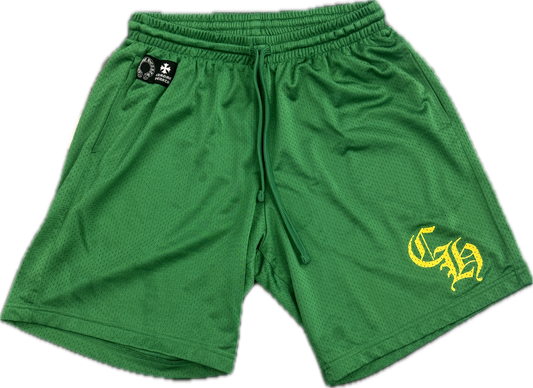 Chrome Hearts Green Mesh Short