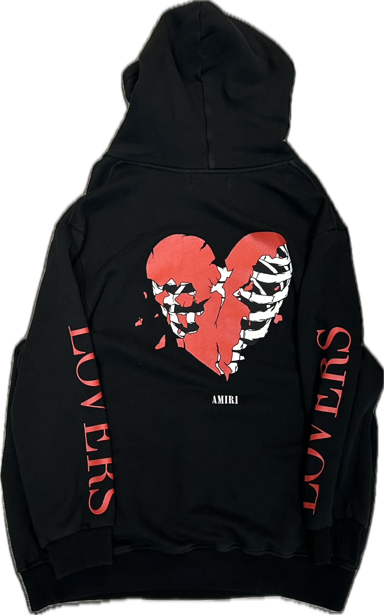 AMIRI heart hoodie black