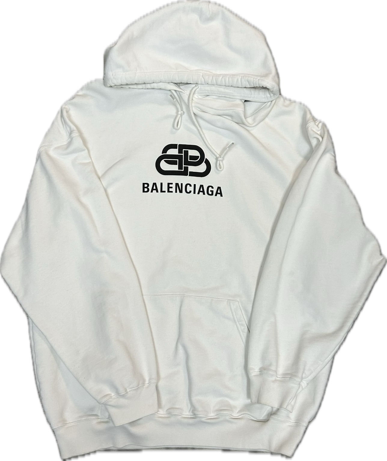 Balenciaga interlocking hoodie cream