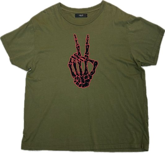 AMIRI peace tee olive