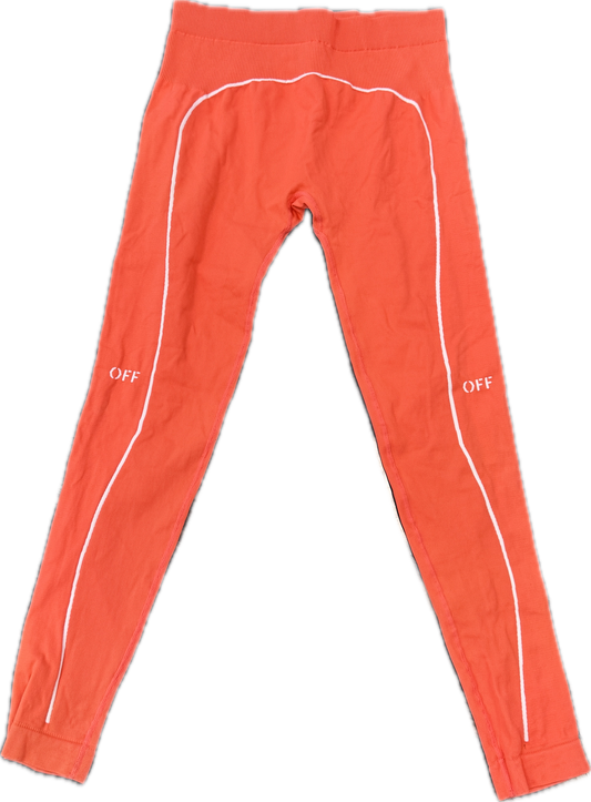 Off White Athletic Bottoms Orange Women’s