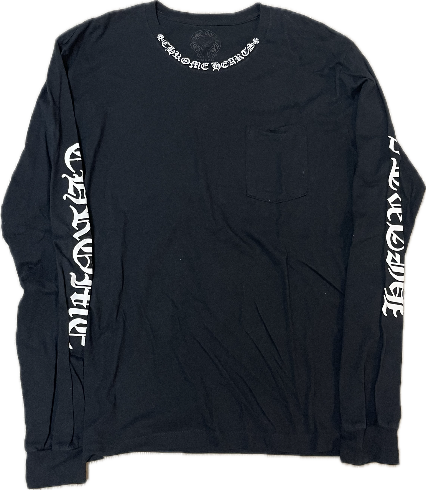 Chrome Hearts Neck Logo Long Sleeve  Black