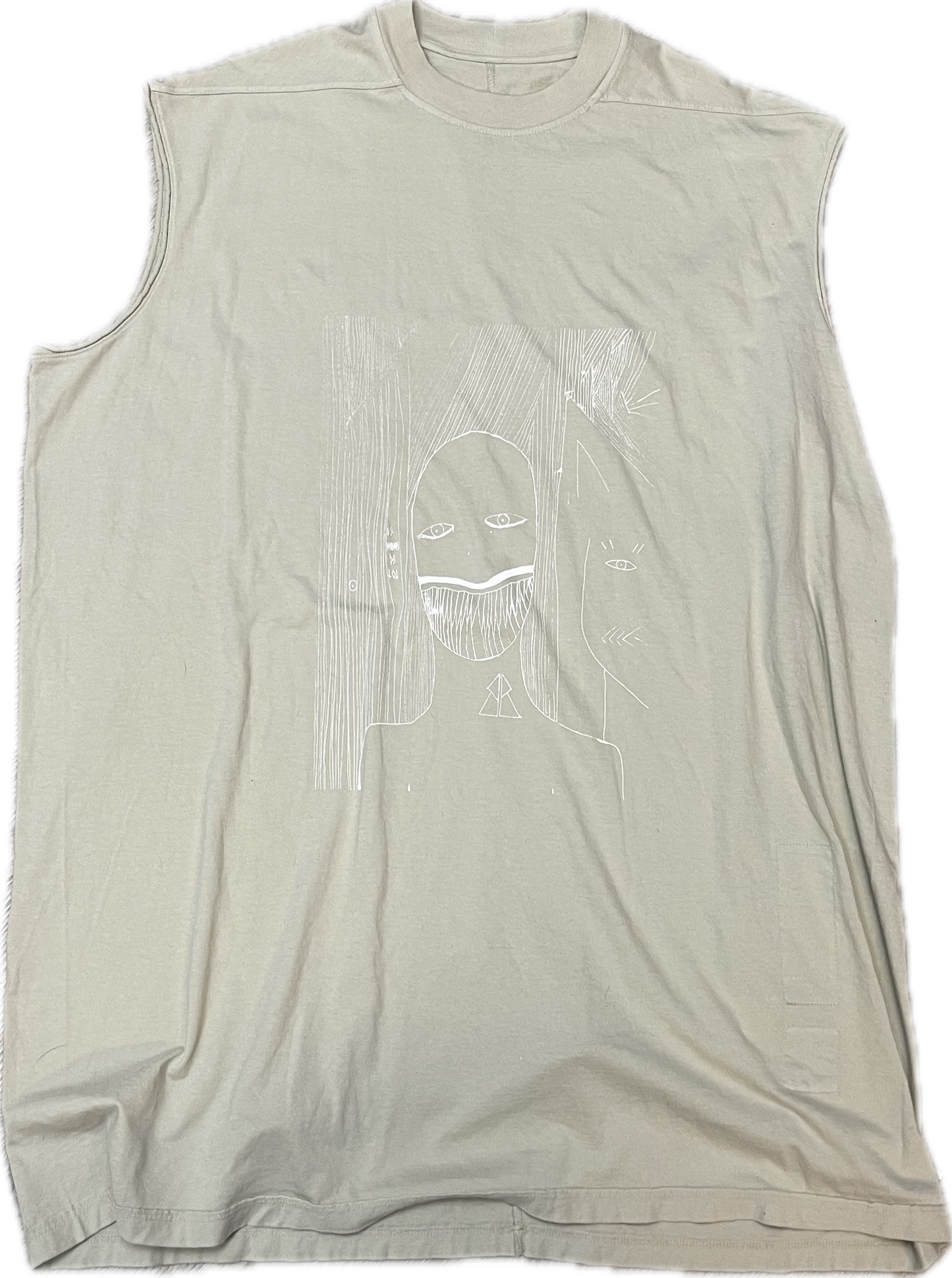 Rick Owen Tan Cut Off