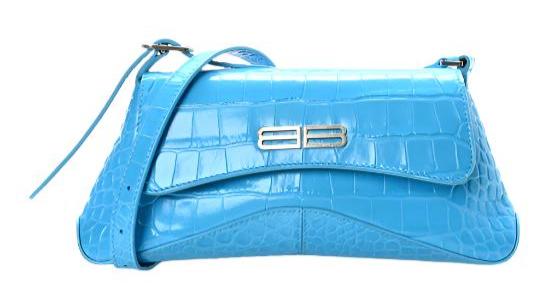 Balenciaga Small XX Flap Stretch Bag Cyan