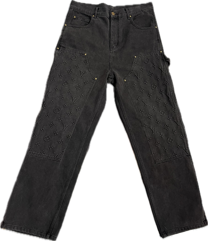 Louis Vuitton Double Knee Monogram Carpenter Denim