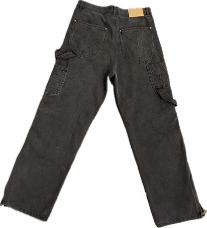 Louis Vuitton Double Knee Monogram Carpenter Denim