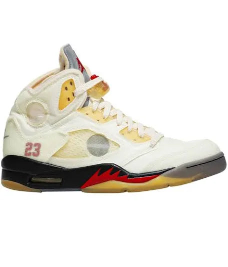 OFF-WHITE x Air Jordan 5 Retro “Sail” (USED)