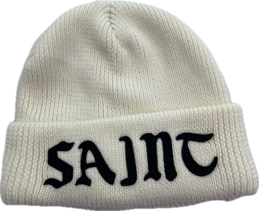 SAINT MXXXXXX Cream Beanie