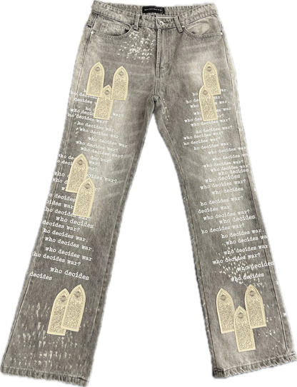 Who Decides War Grey Denim