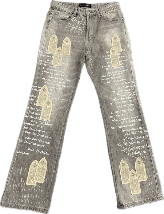 Who Decides War Grey Denim