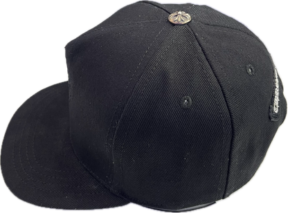 Chrome Hearts Black on Black Embroidered Cross Hat