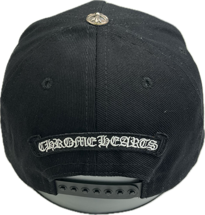 Chrome Hearts Black on Black Embroidered Cross Hat