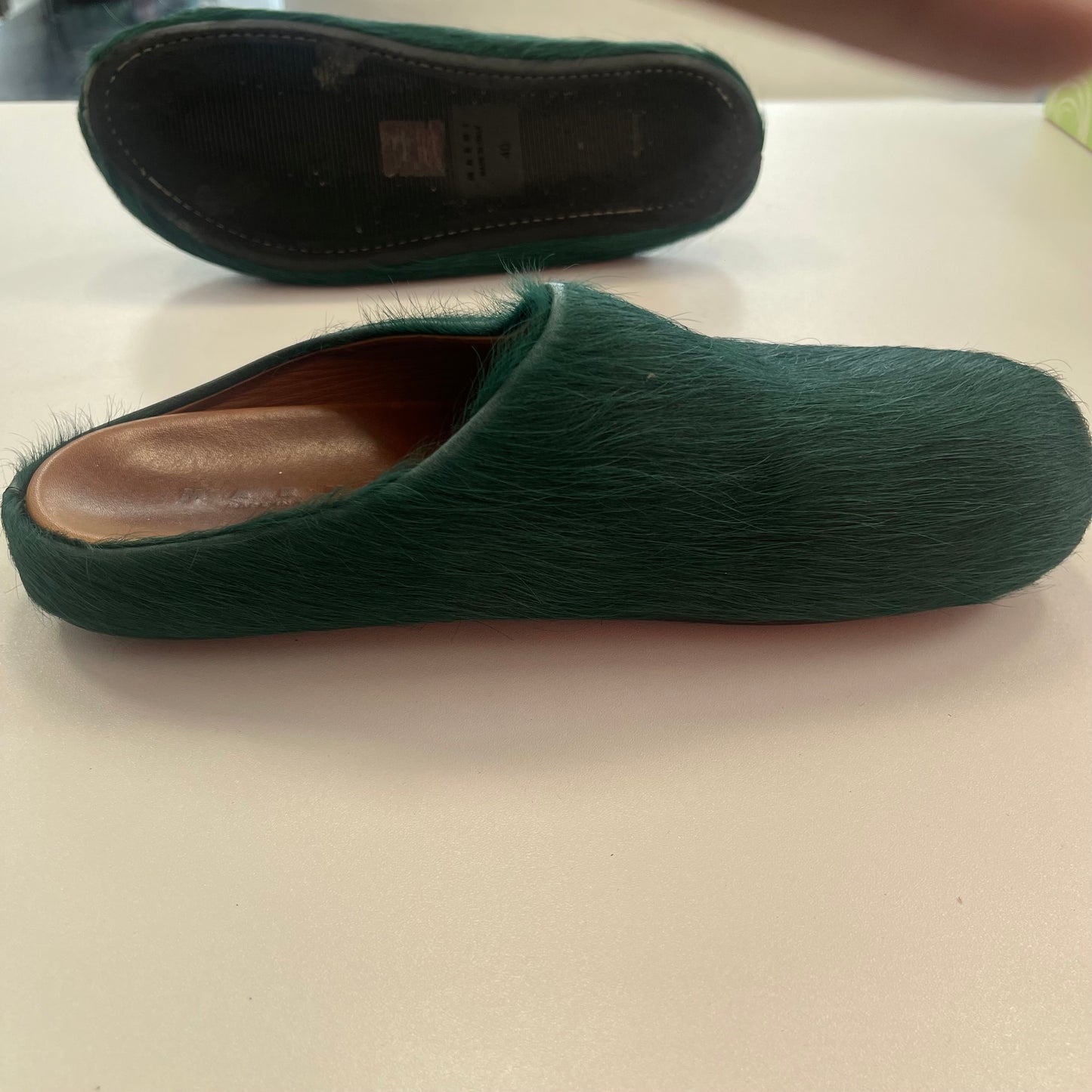 Marni Fussbet Sabot Mule Forest Green (USED) (NO BOX)