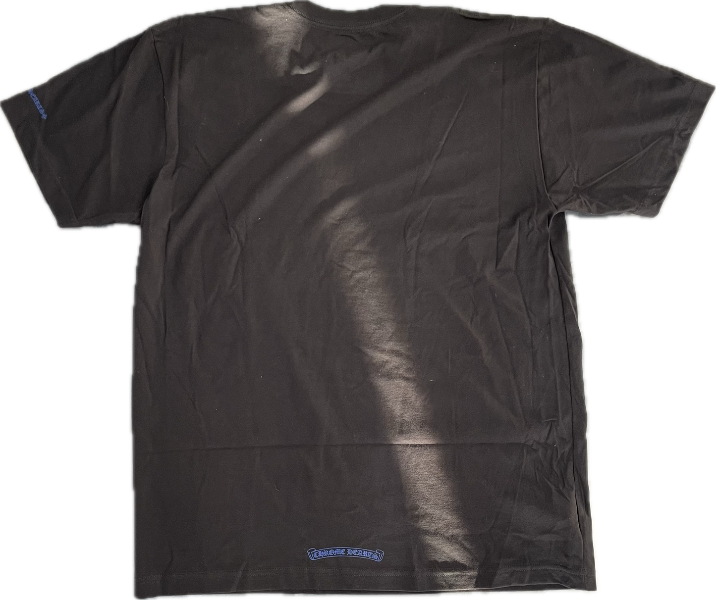 Chrome Hearts Neck Logo Blue T-Shirt
