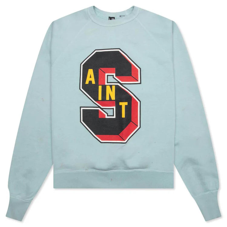 SAINT Mxxxx X Denim Tears ST Crewneck Blue