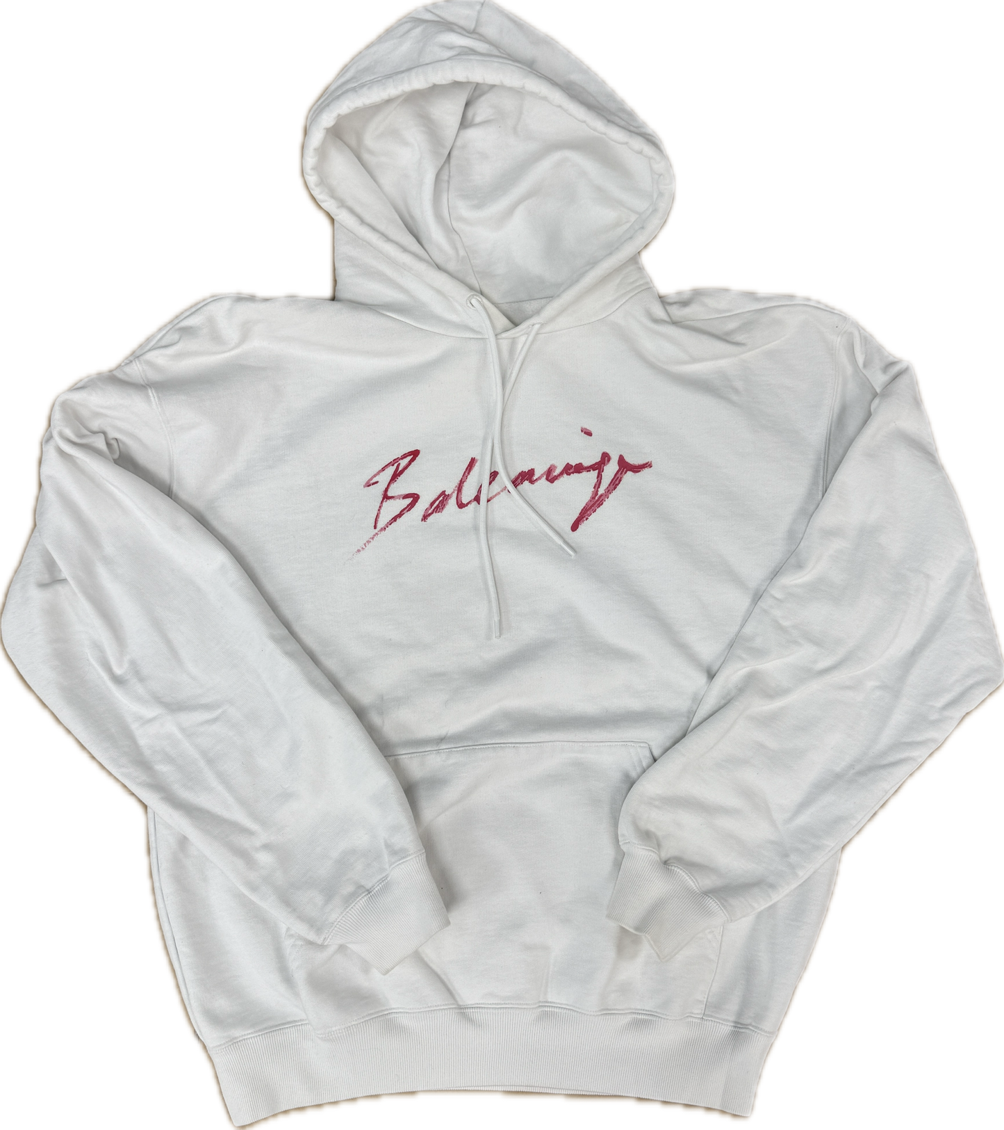 Balenciaga Lipstick Signature Hoodie White