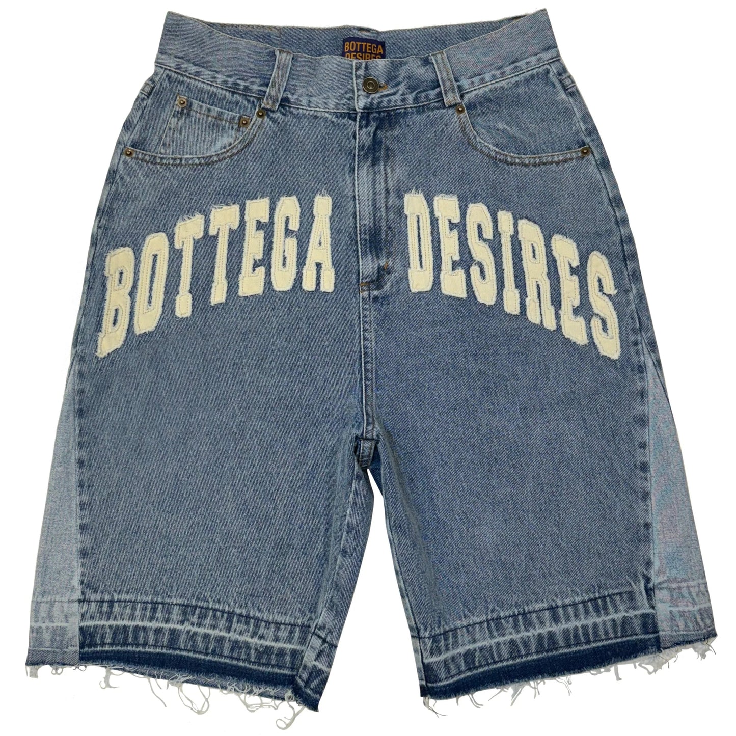 Bottega Desires Denim Shorts Blue