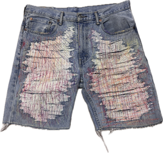 Pale Embroidery Shorts