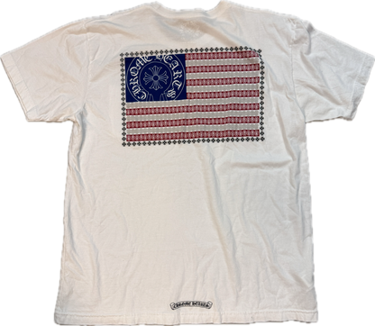 Chrome Hearts Vine Dagger Flag Tee White