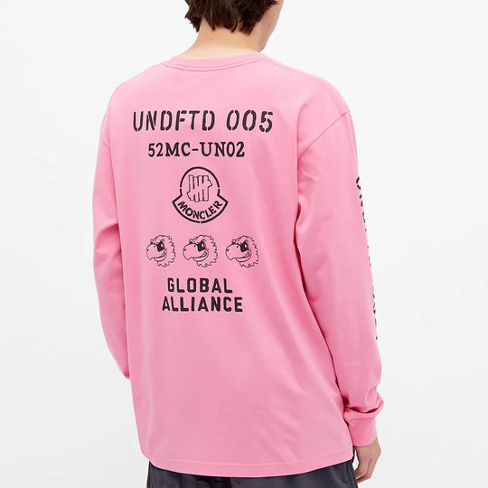 Moncler x Undefeated Eagle Long Sleeve Tee Pink