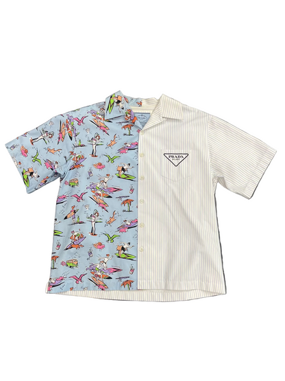 Prada Split Surf Bowling Button Down