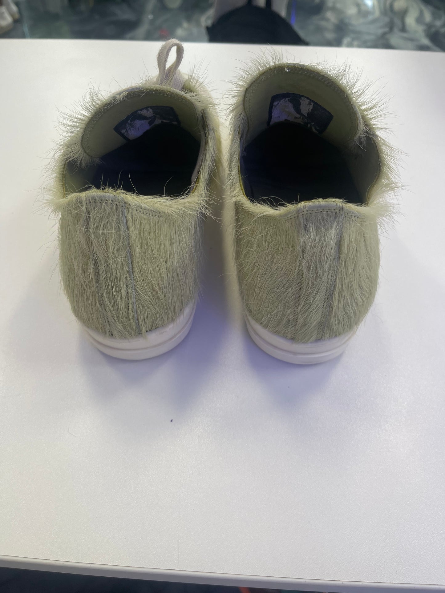Rick Owens Long Hair Low Ramones in Dirty Acid (USED NO BOX)