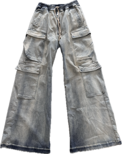 Rick Owen drkshdw bela cargo pants denim Sky