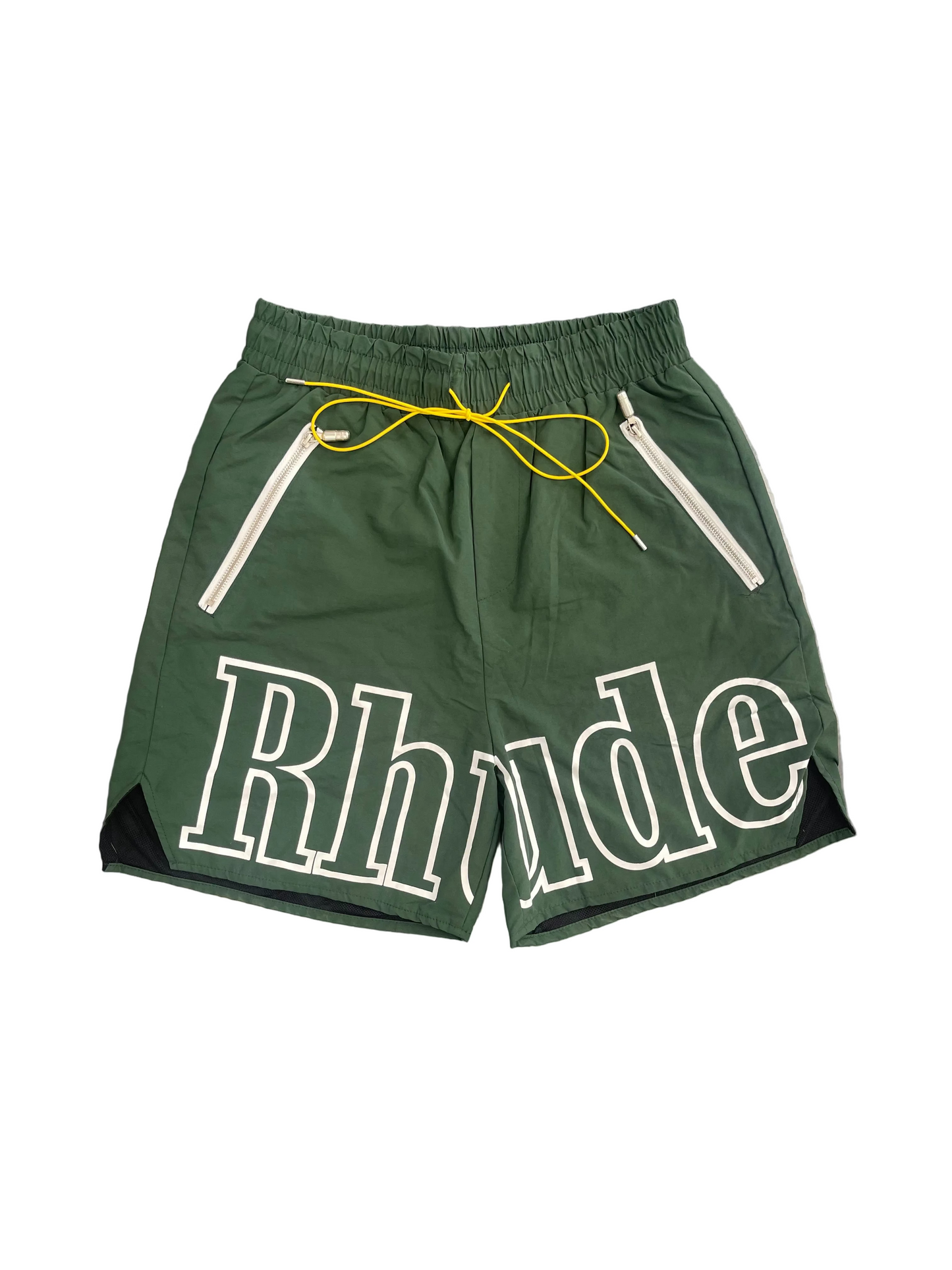 Rhude Forest Green Logo Shorts