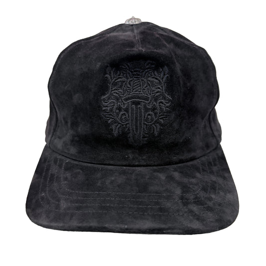 Chrome Hearts Black Suede Leather Dagger Hat