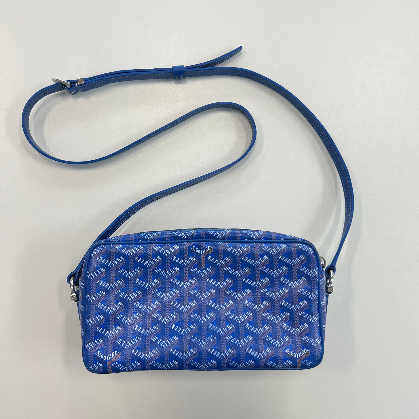 Goyard Goyardine Blue Cap Vert Bag