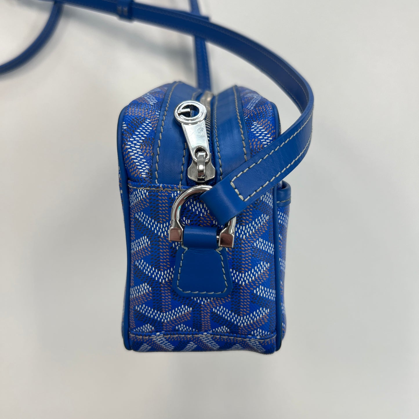 Goyard Goyardine Blue Cap Vert Bag