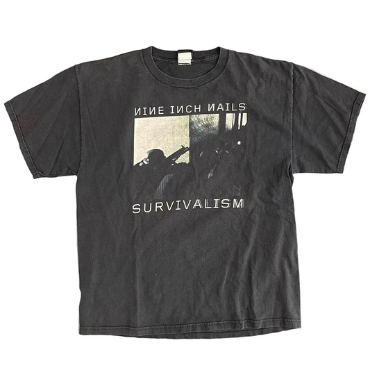 Vintage Nine Inch Nails Survivalism Black Tee