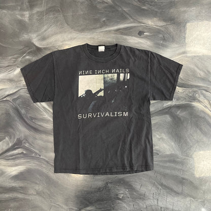 Vintage Nine Inch Nails Survivalism Black Tee