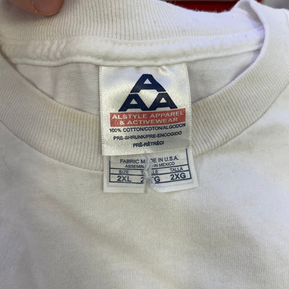 Vintage Lakers 2004 Playoff Tee White