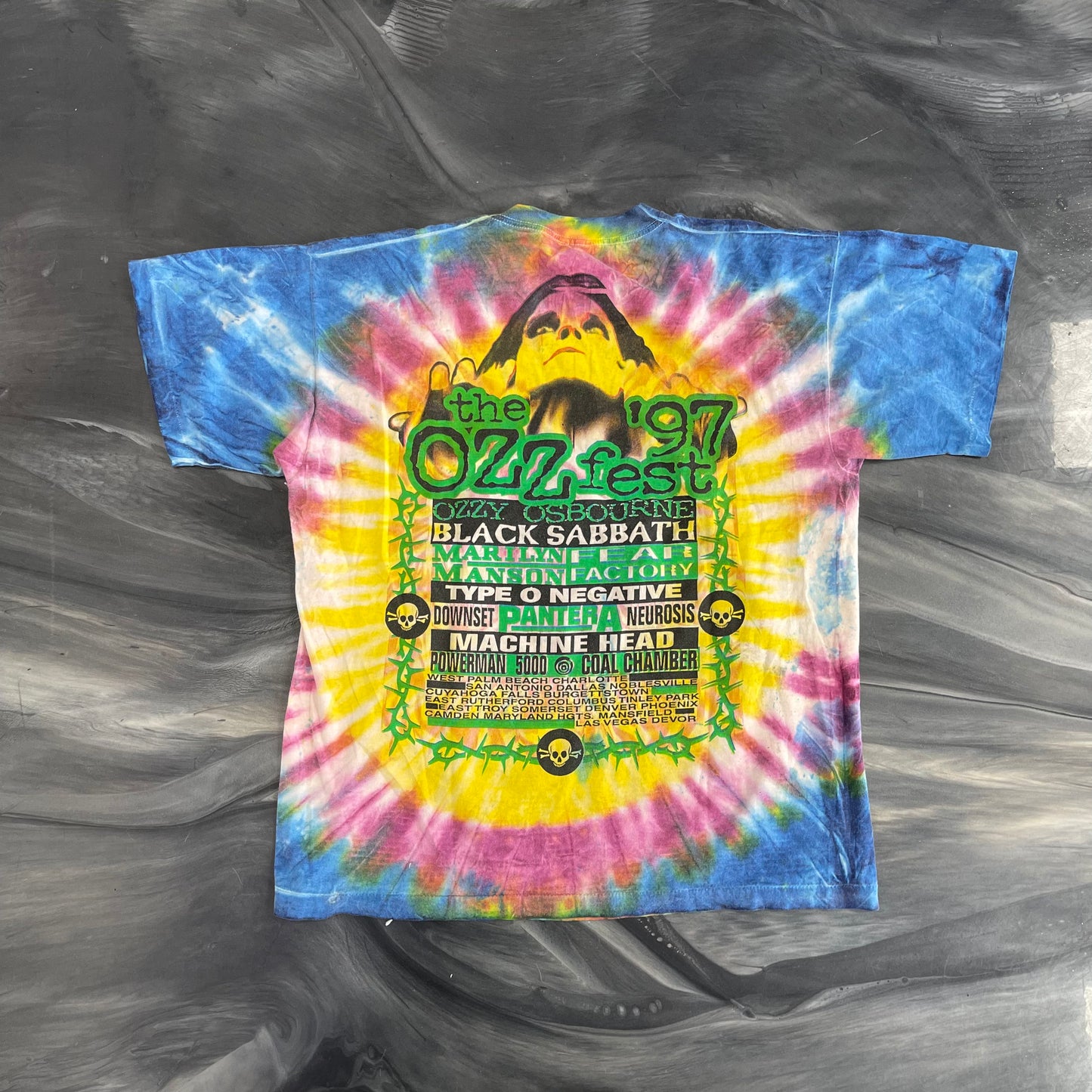 Vintage Ozziefest 1997 Tie Dye Tee