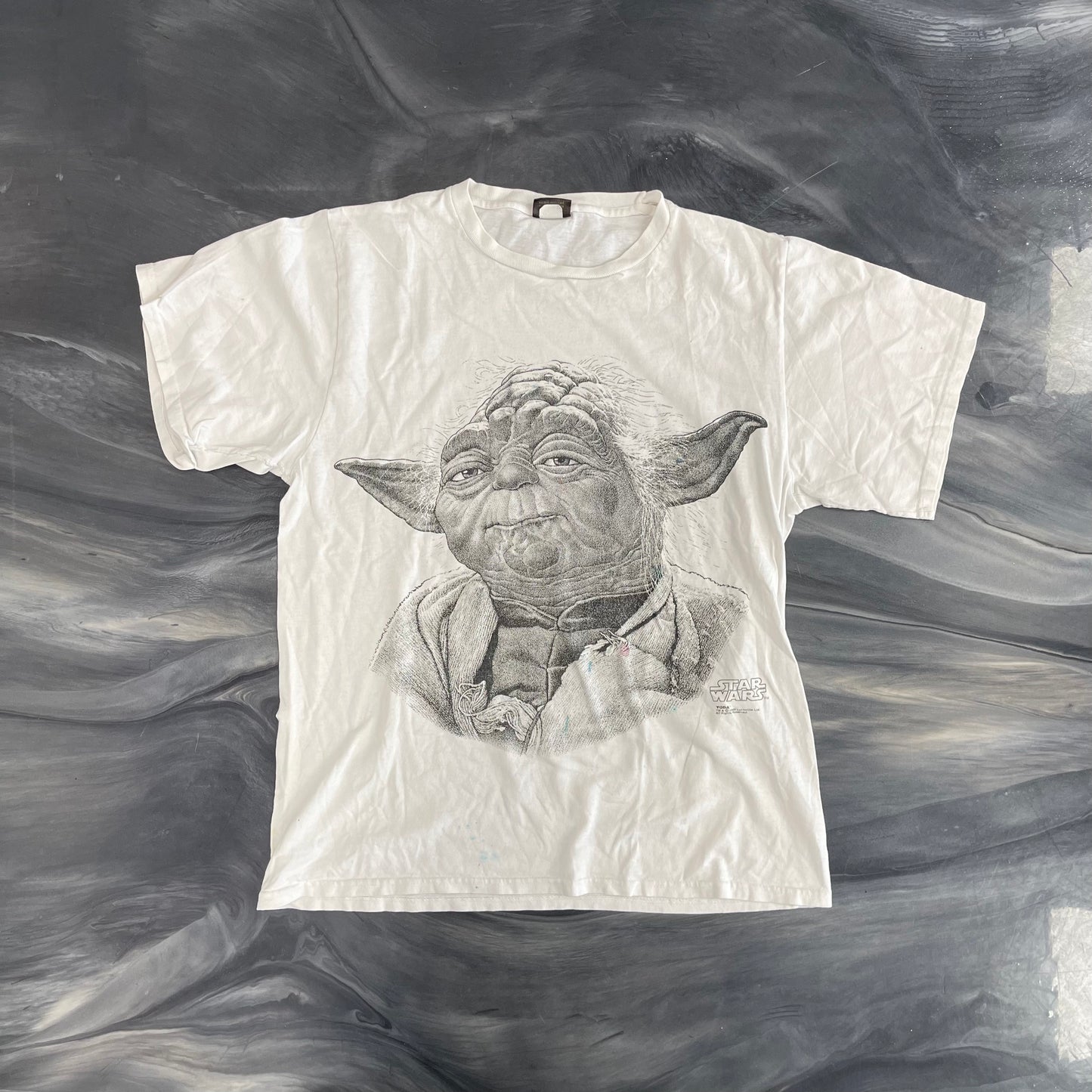 Vintage Yoda 1995 Star Wars Tee White