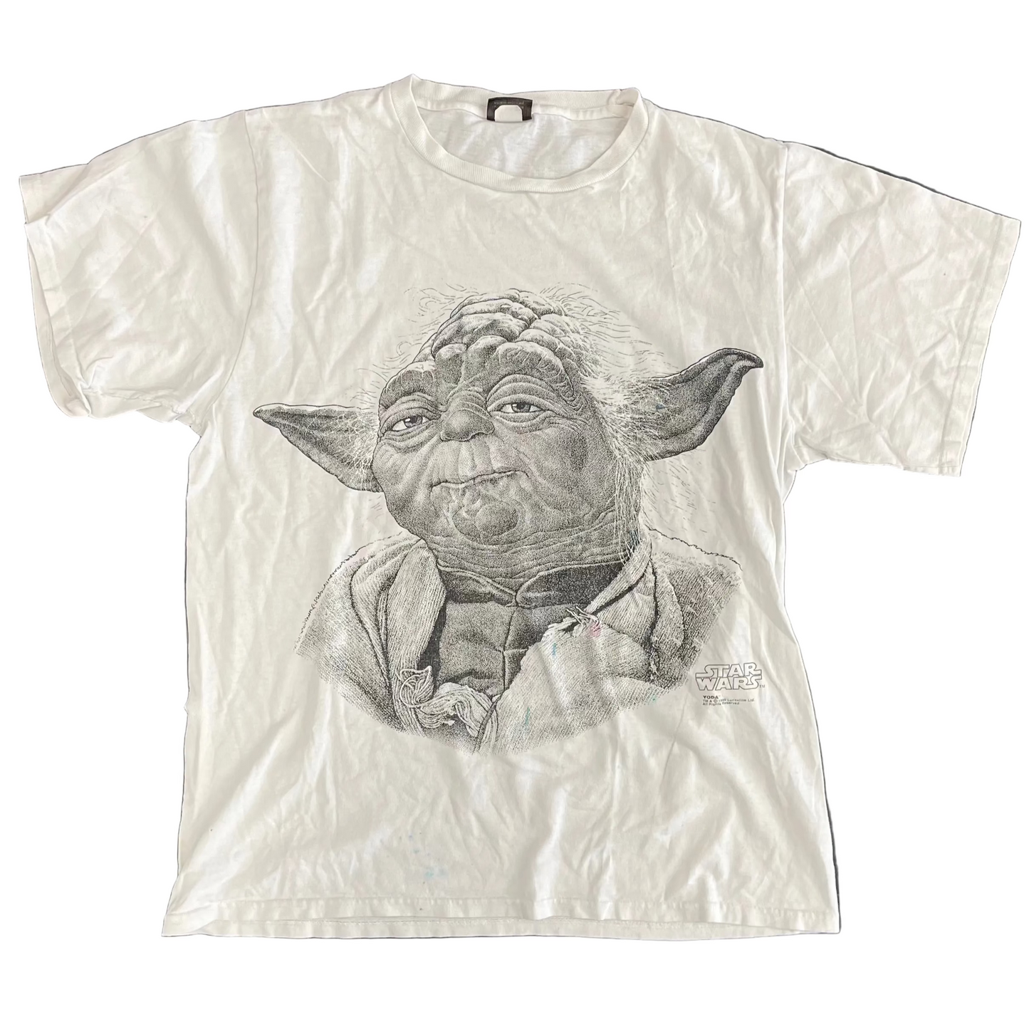 Vintage Yoda 1995 Star Wars Tee White