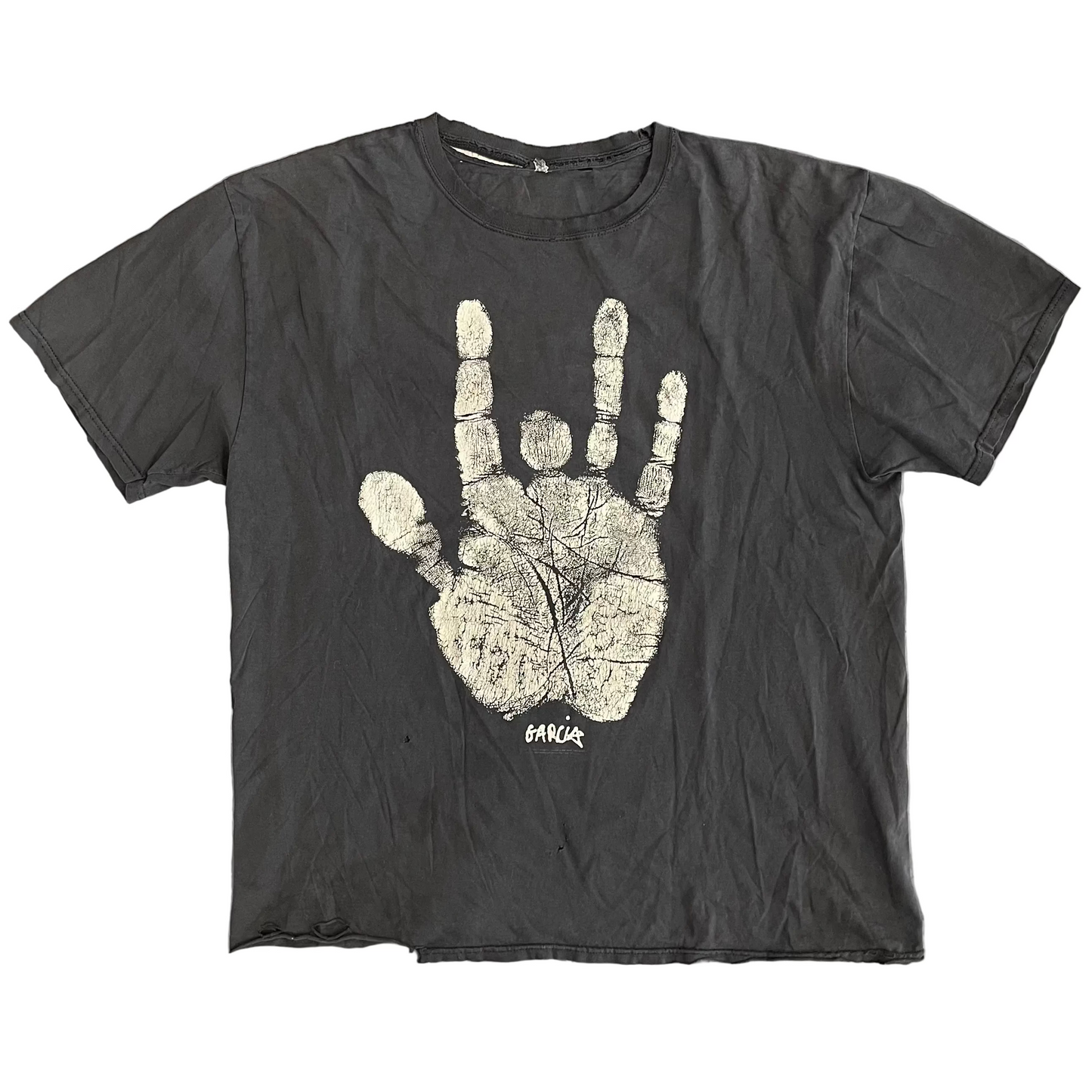 Vintage Jerry Garcia Hand Tee Black